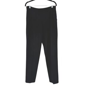 St John Basics Santana Knit Black Pull On Pants Size 2 Flaws